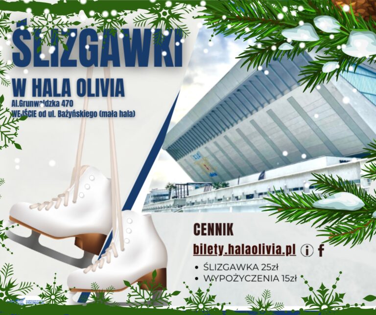 Ślizgawki weekend oraz w przerwie Świątecznej 26.12.2024 do 6.01.2025